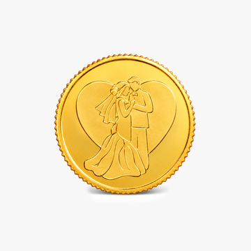 1 Gram Wedding Anniversary Gold Coin