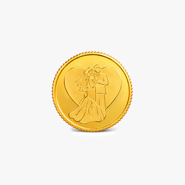 500 Milligram Wedding Anniversary Gold Coin