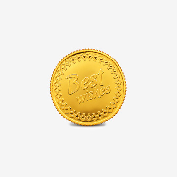 500 Milligram Best Wishes Gold Coin