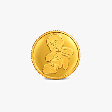 500 Milligram Newborn Baby Gold Coin