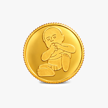 1 Gram Newborn Baby Gold Coin