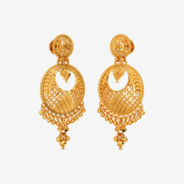 Shimmering Golden Chandbali