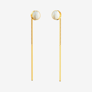 Modern Vibes - Fiber Model Gold Women Earrings
