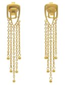 Graceful Allure Gold Drop Earrings