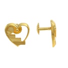 22K Yellow gold Embrace stud earrings
