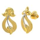 Women dew charm gold earrings