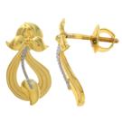22k gold dew charm earrings