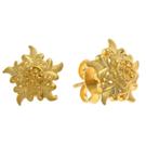 Gleam whisper gold stud earrings