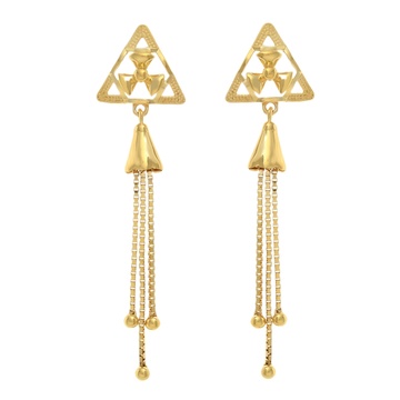 Golden Thread Gold Earring