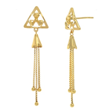 Golden Thread Gold Earring