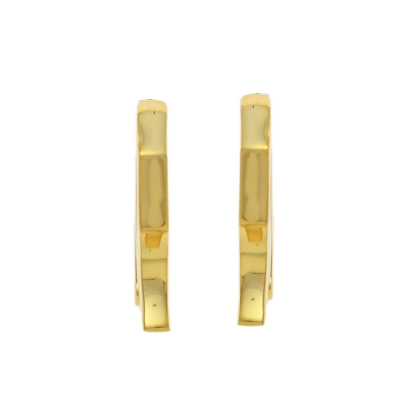Modern Curve Gold Ear Studs
