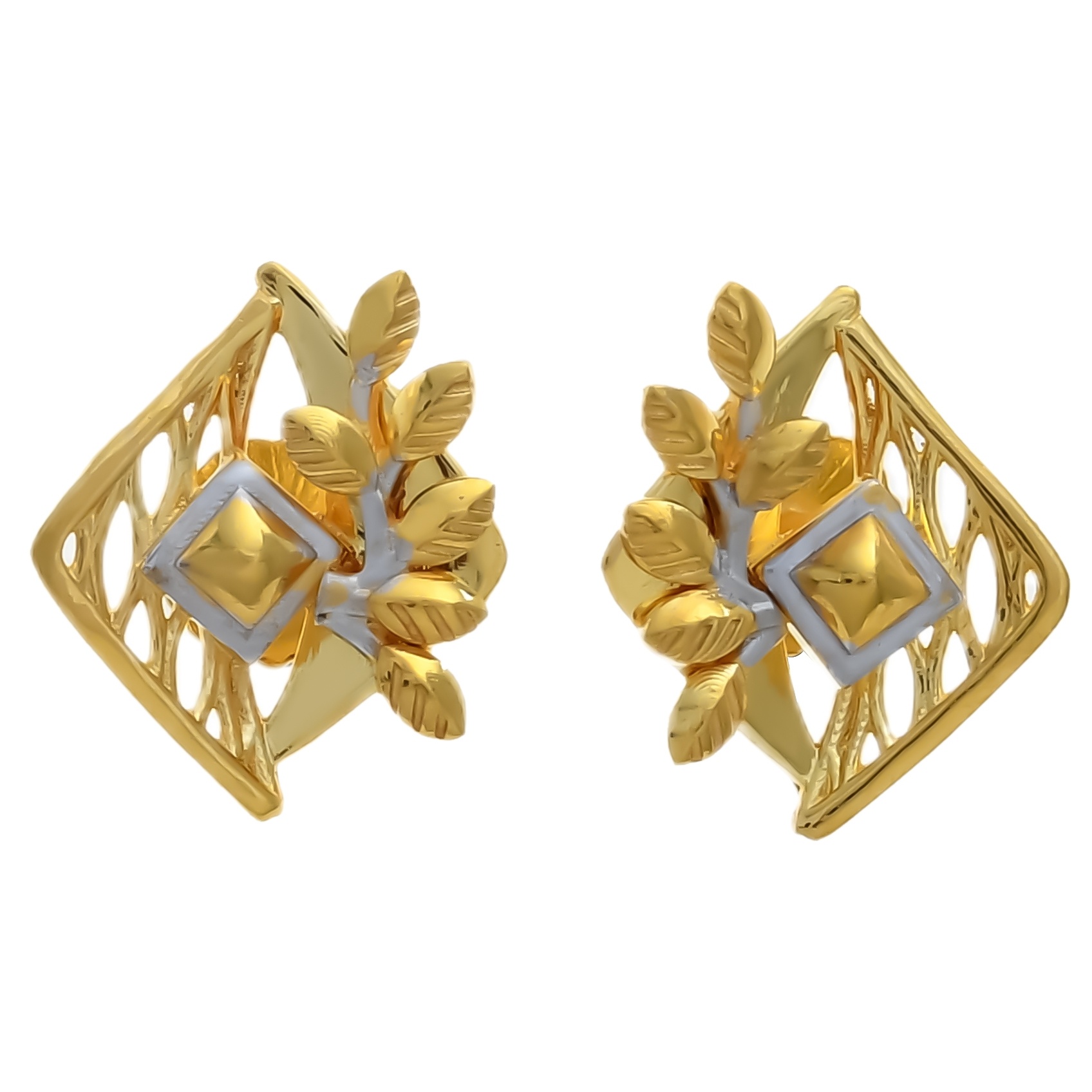 Leaf & Kite Gold Ear Stud