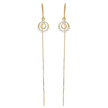 Gracefully Chic Gold Earring
