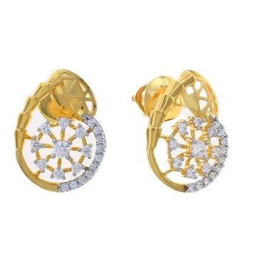 Celestial Orbit Gold Ear Stud
