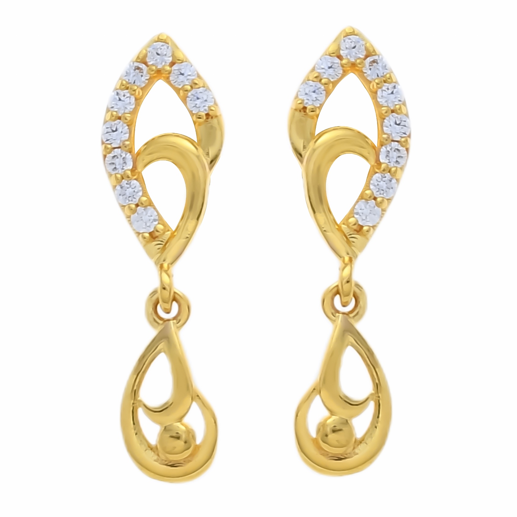 Delicate Art Gold Earrings
