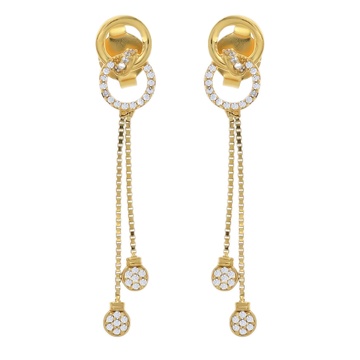 Circle of Hope Gold Earring