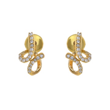 Sleek Elegance Gold Studs