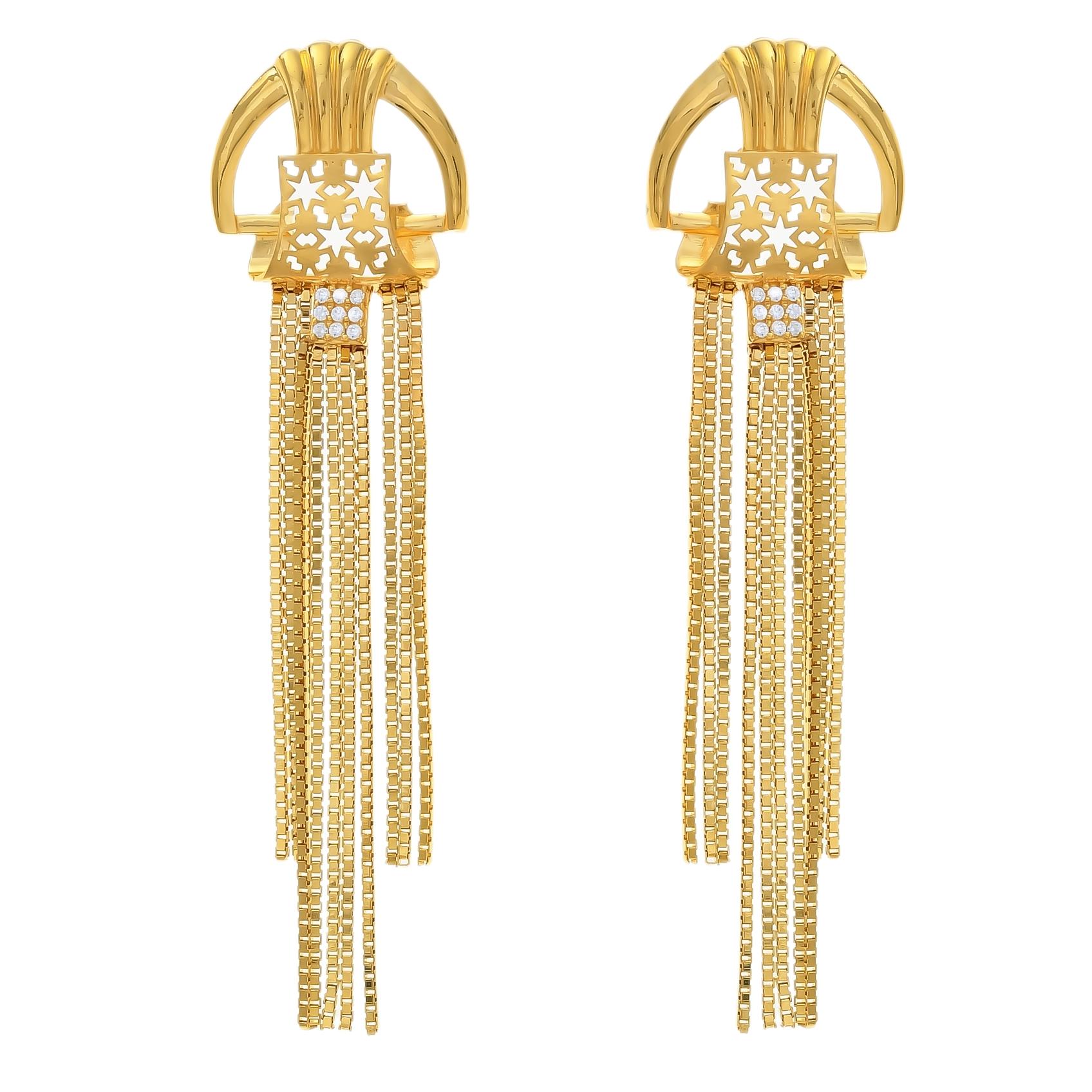 Modern Charm Gold Earring