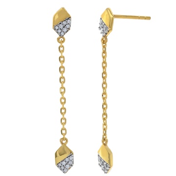 Graceful Elegance Gold Earring