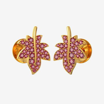 Gold Leaf Studs