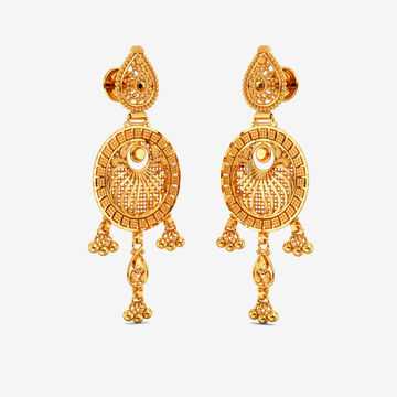 Enchanted Golden Chanbali Earring