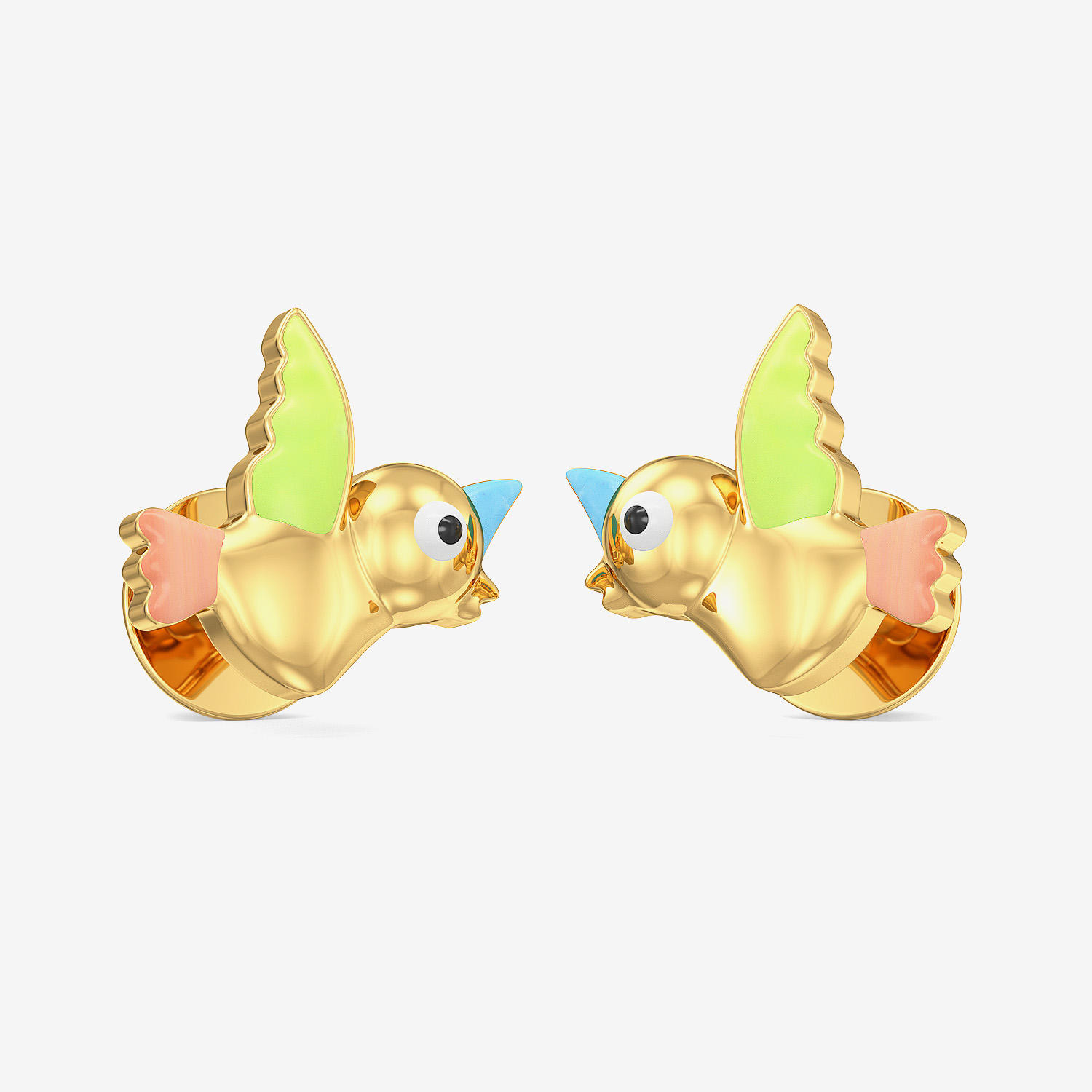 Gold Kids Stud Earrings