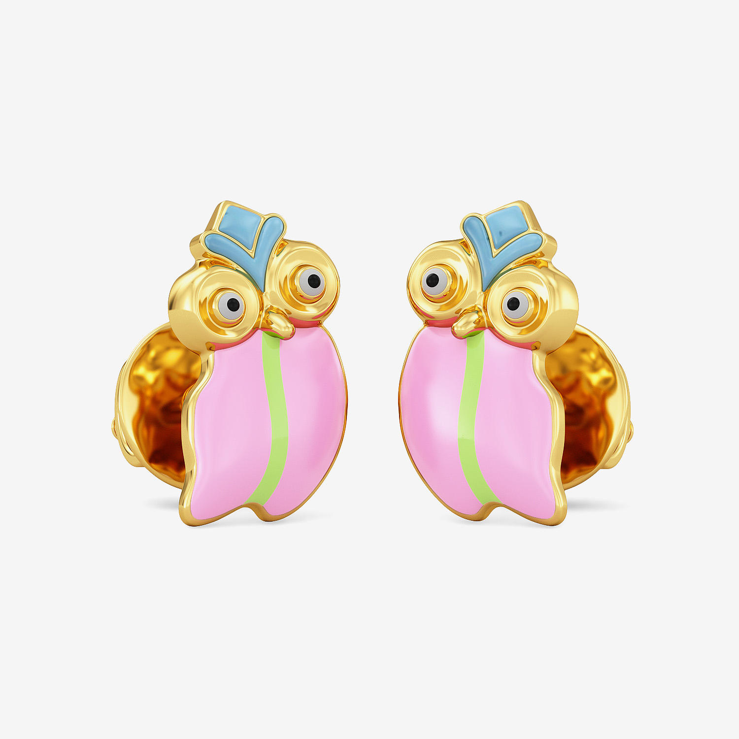 Gold Kids Stud Earrings