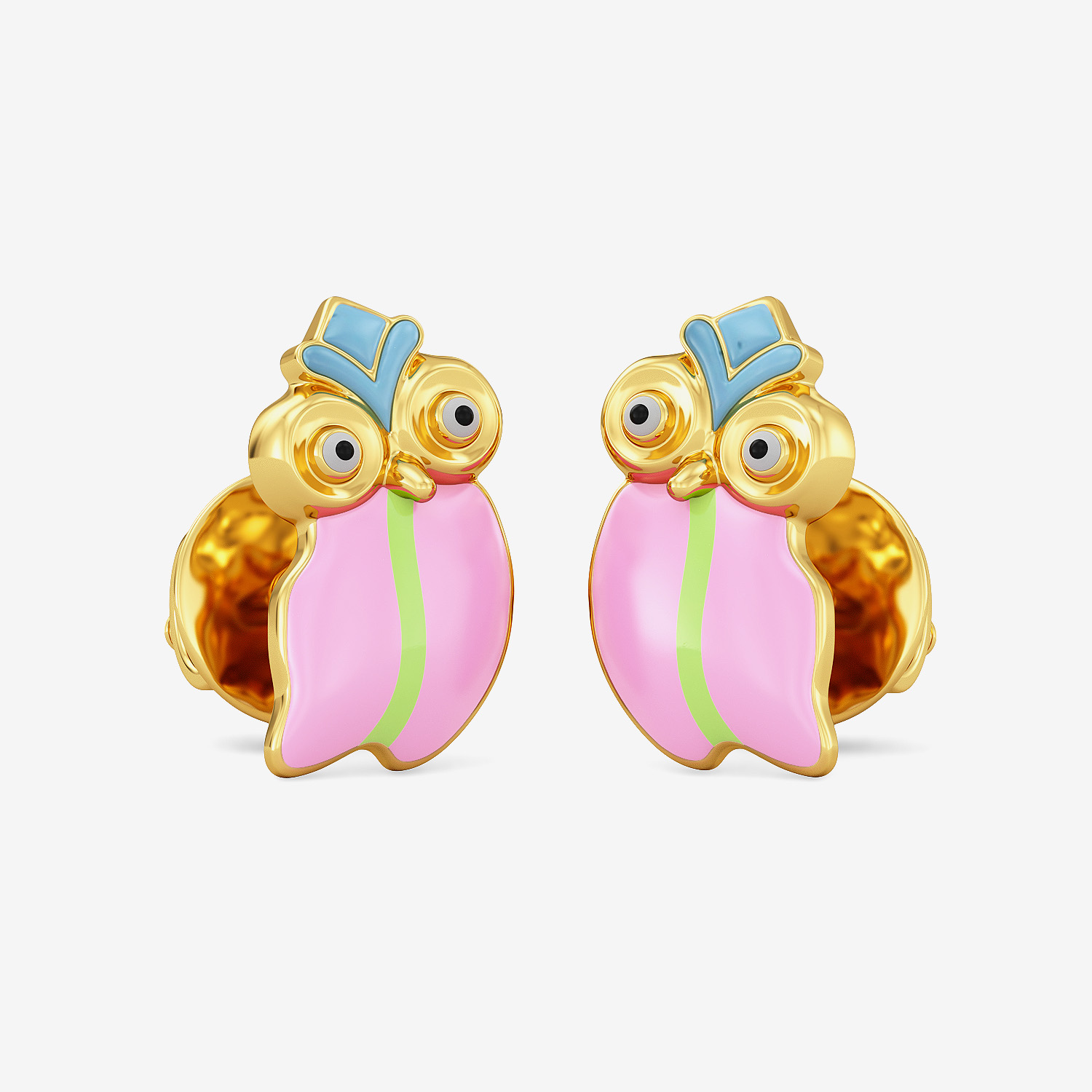 Gold Kids Stud Earrings