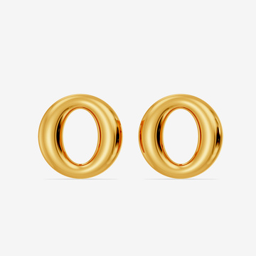 Timeless Oval Gold Studs