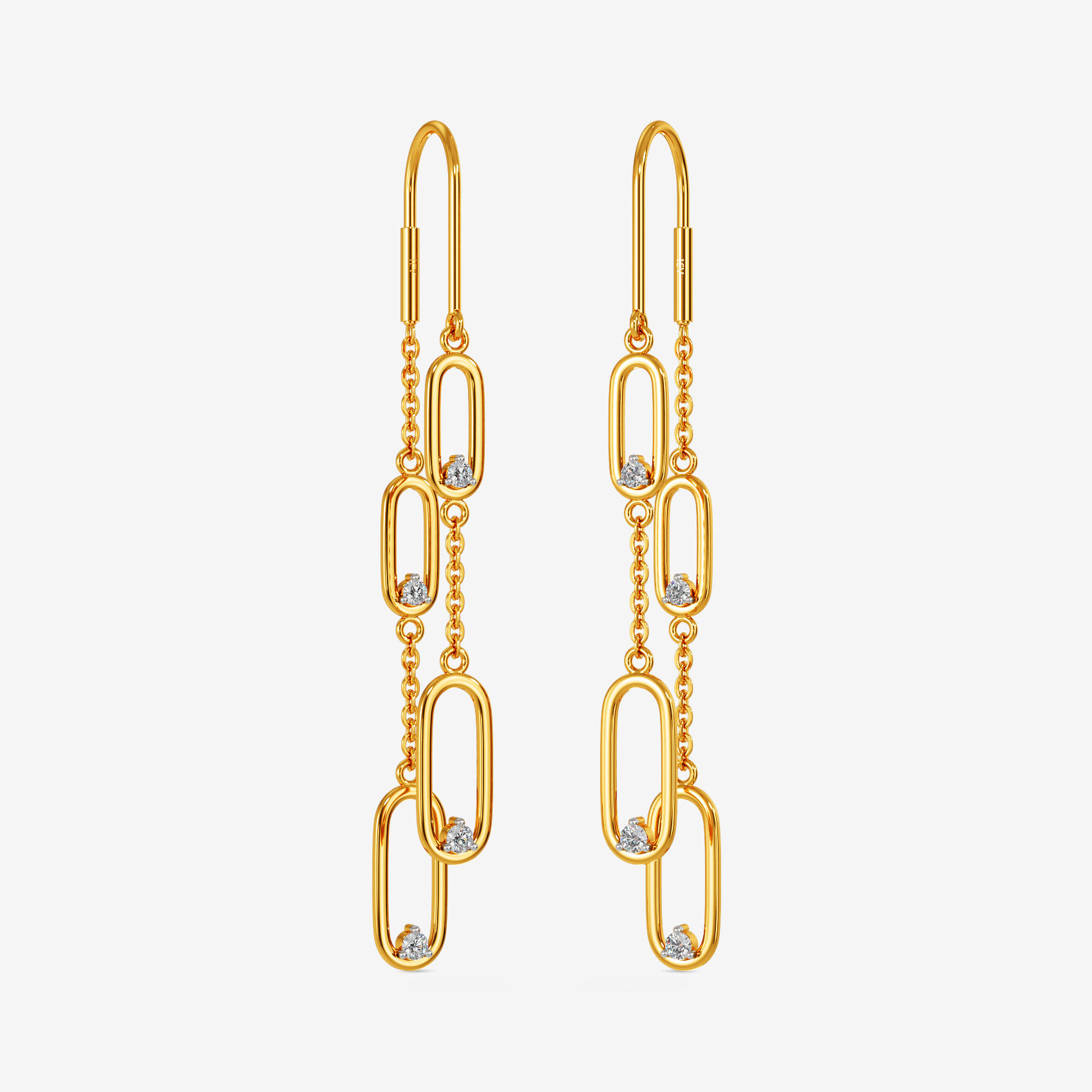 Sleek Capsule Drops Gold Women Earrings