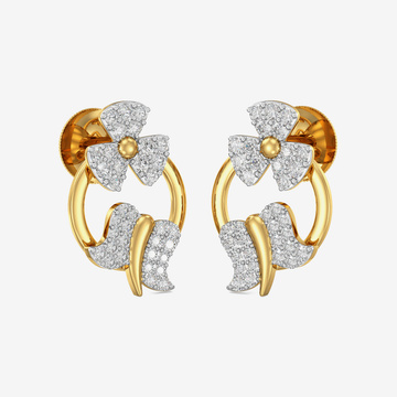 Gold Butterfly Stud