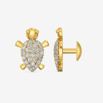 Gold Turtle Studs