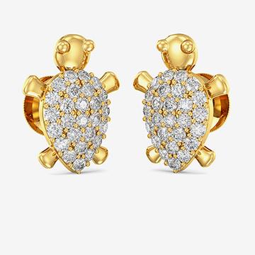 Gold Turtle Studs