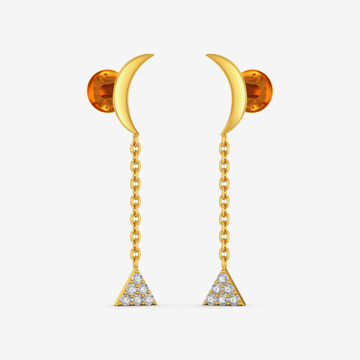 Illuminated Gold Women Earring