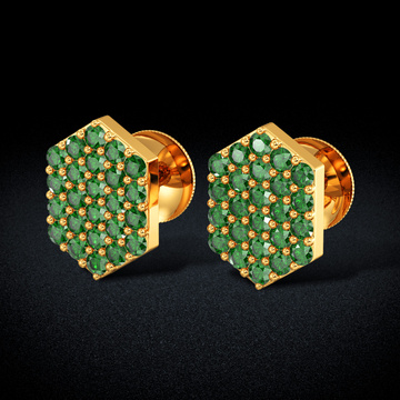 Hexacorallia Gold Womens Earring