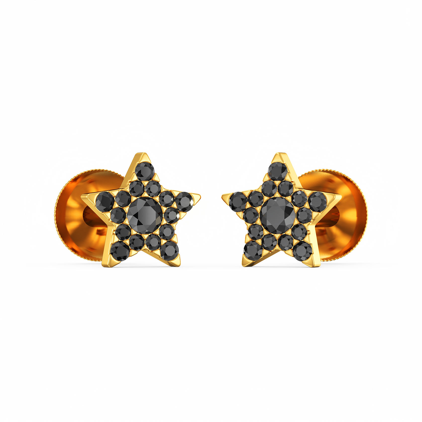 Sparkle Gold Womens Earring