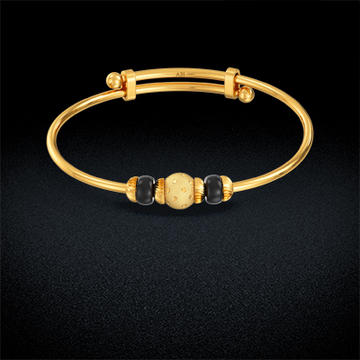 Black Beeds Kids Bangle