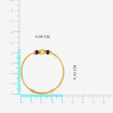 Black Beeds Kids Bangle