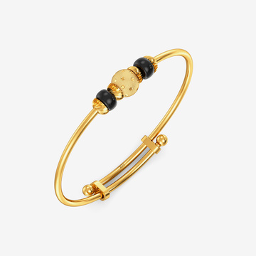 Black Beeds Kids Bangle