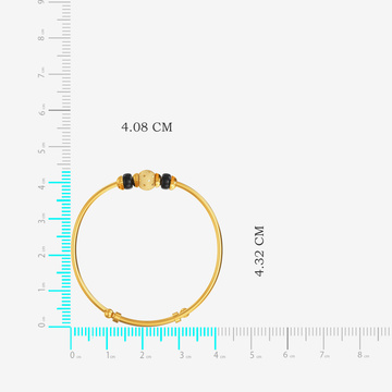 Black Beeds Kids Bangle