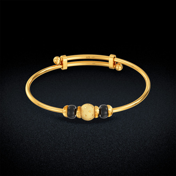 Black Beeds Kids Bangle
