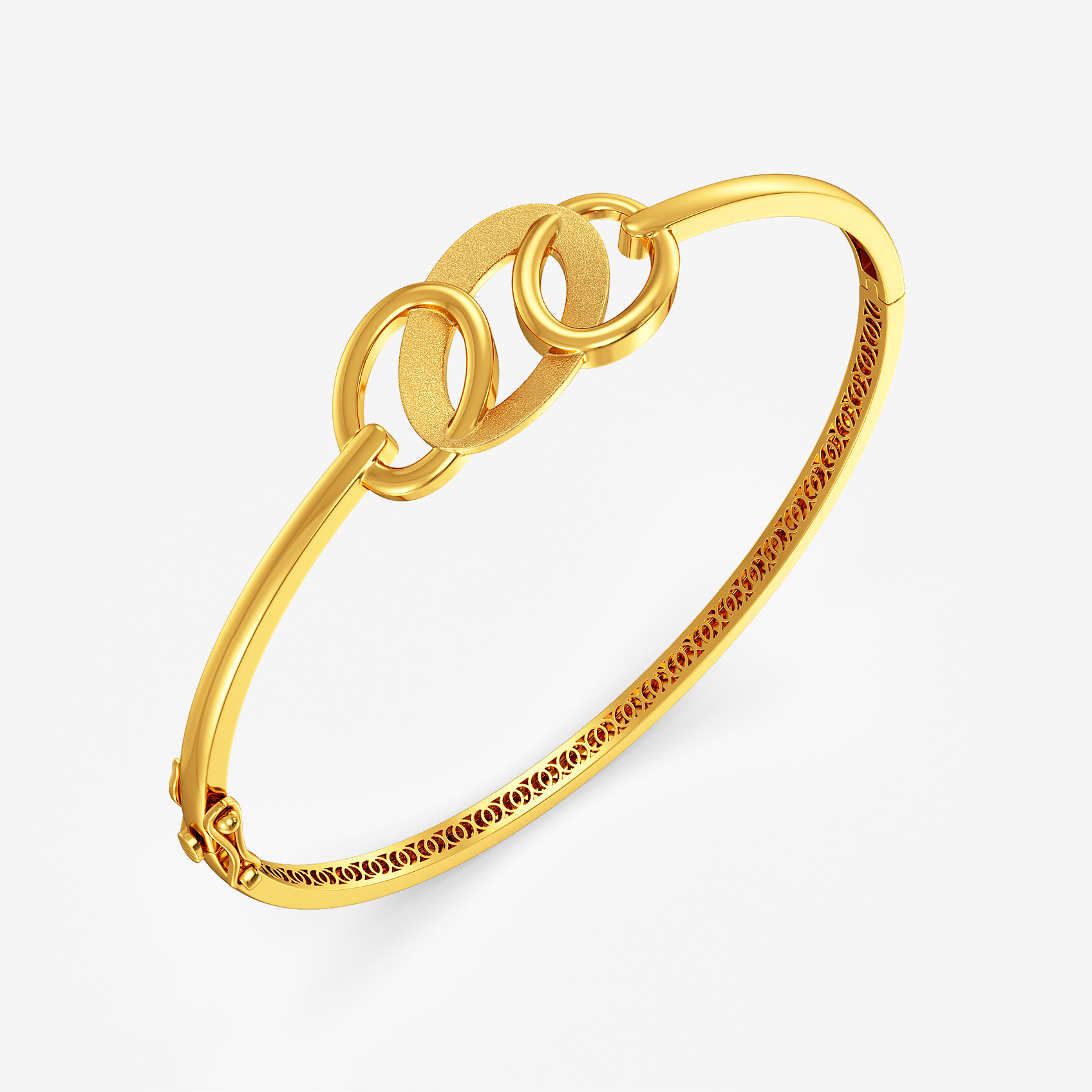 Trinity Ovals Gold Bracelet