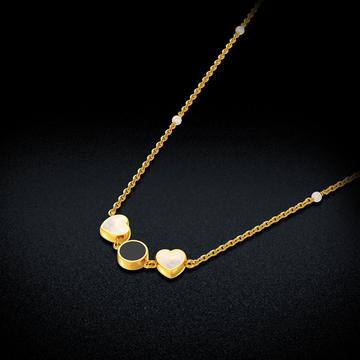 Dual Charm Love Gold Necklace