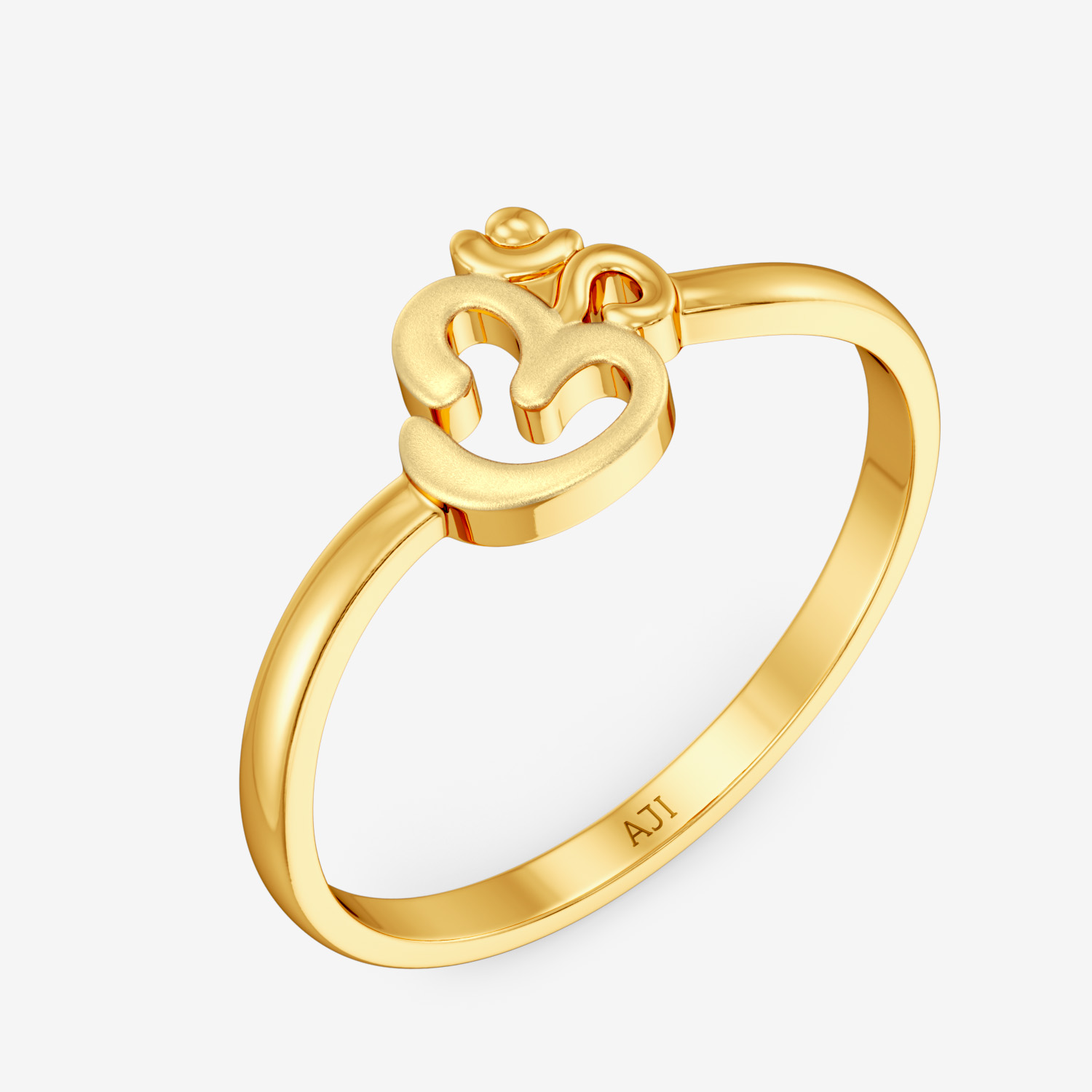 Peace and Harmony - Ohm Design Kid’s Gold Ring