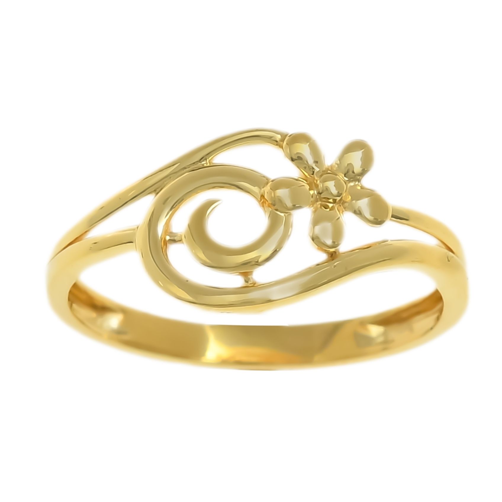Floral Grace Gold Ring
