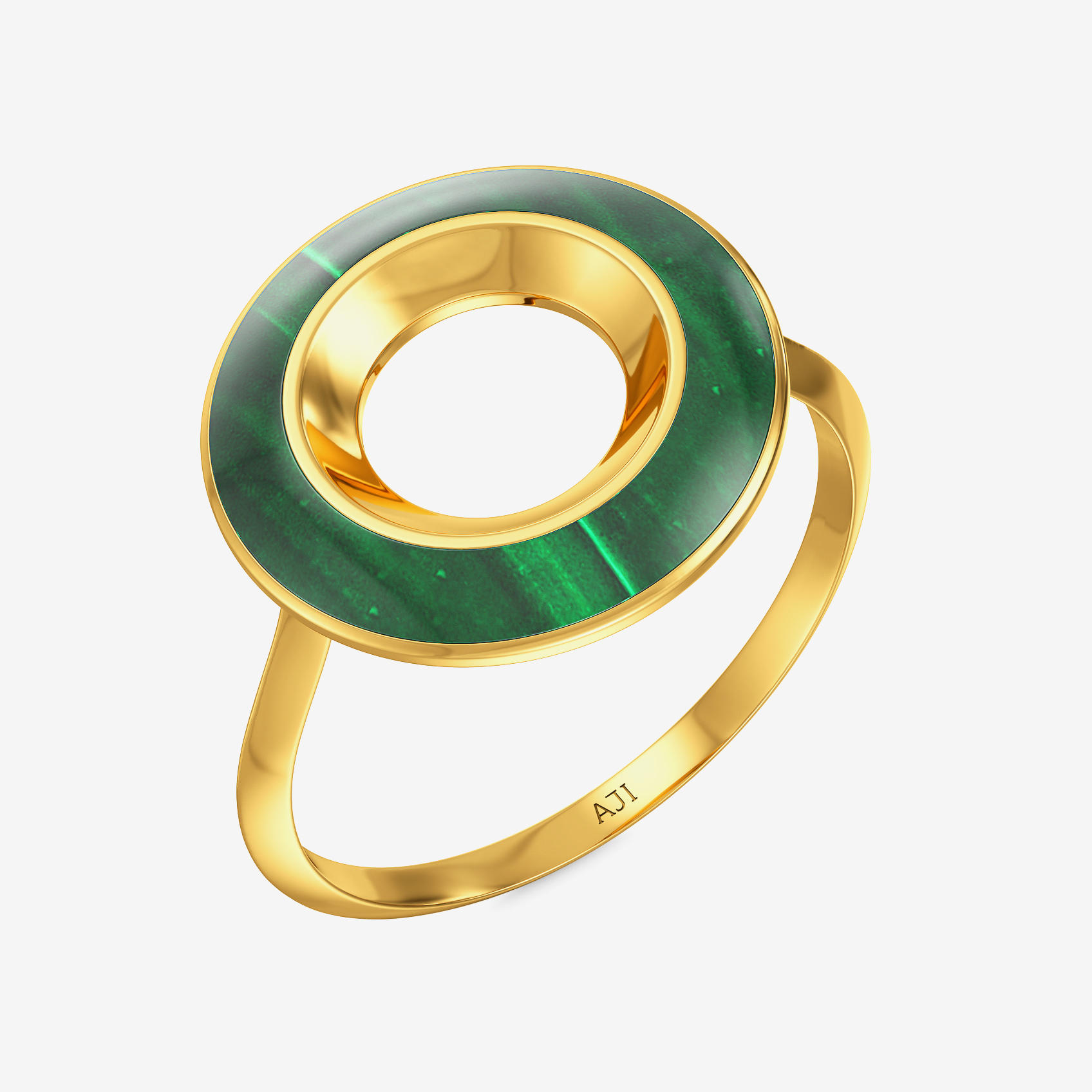 Verde Aura Gold Ring