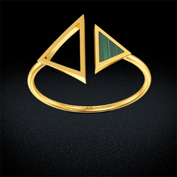 Dual Triangle Gold Ring