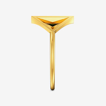 Dual Triangle Gold Ring