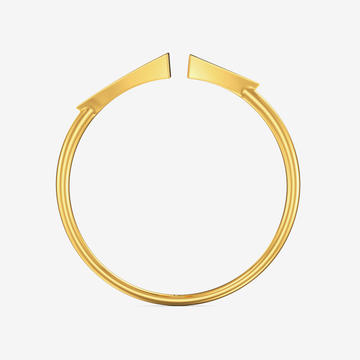 Dual Triangle Gold Ring
