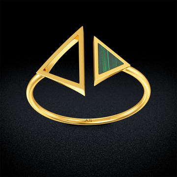 Dual Triangle Gold Ring